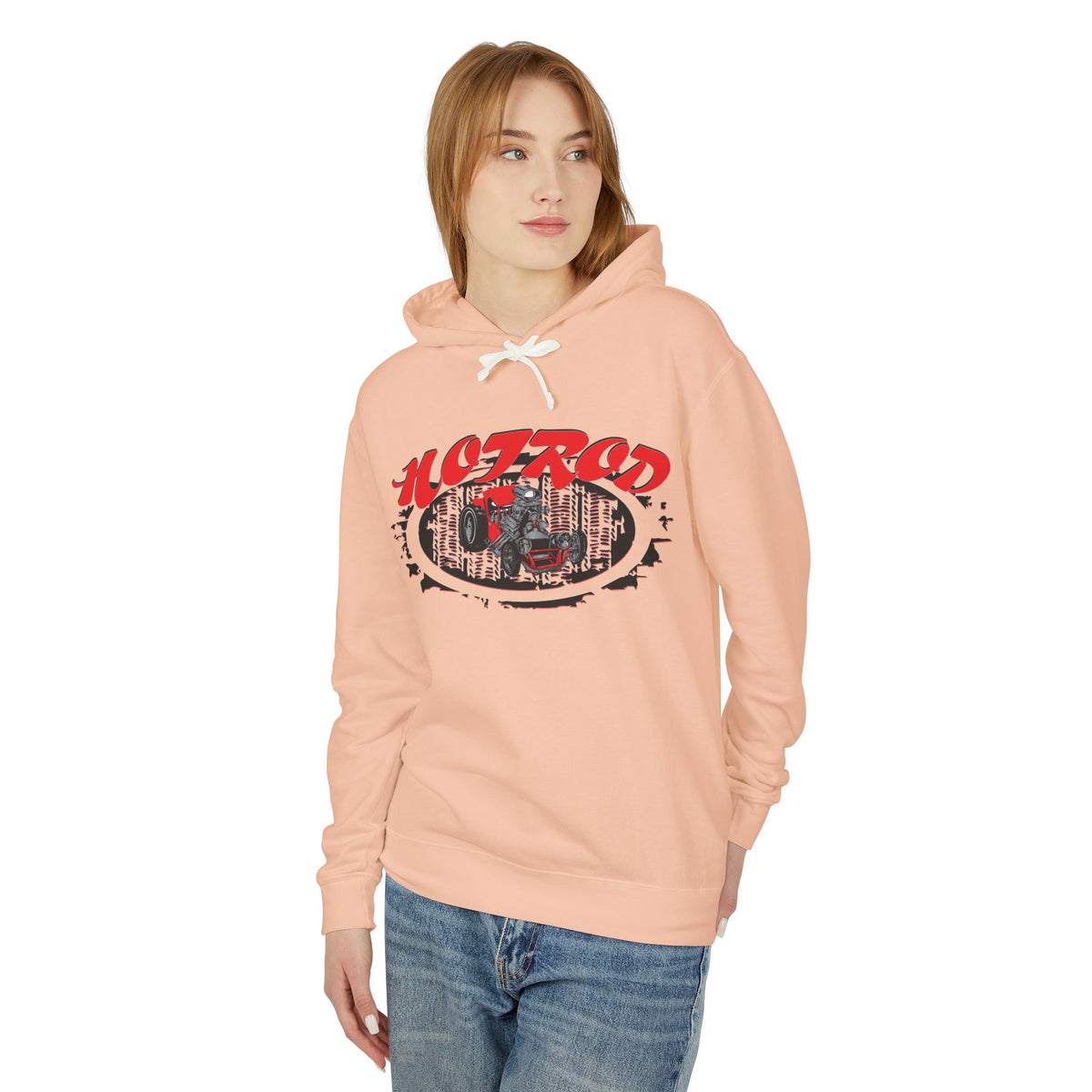 Retro Hotrod Hoodie for Classic Car Enthusiasts - Light Blend Sweatshirt