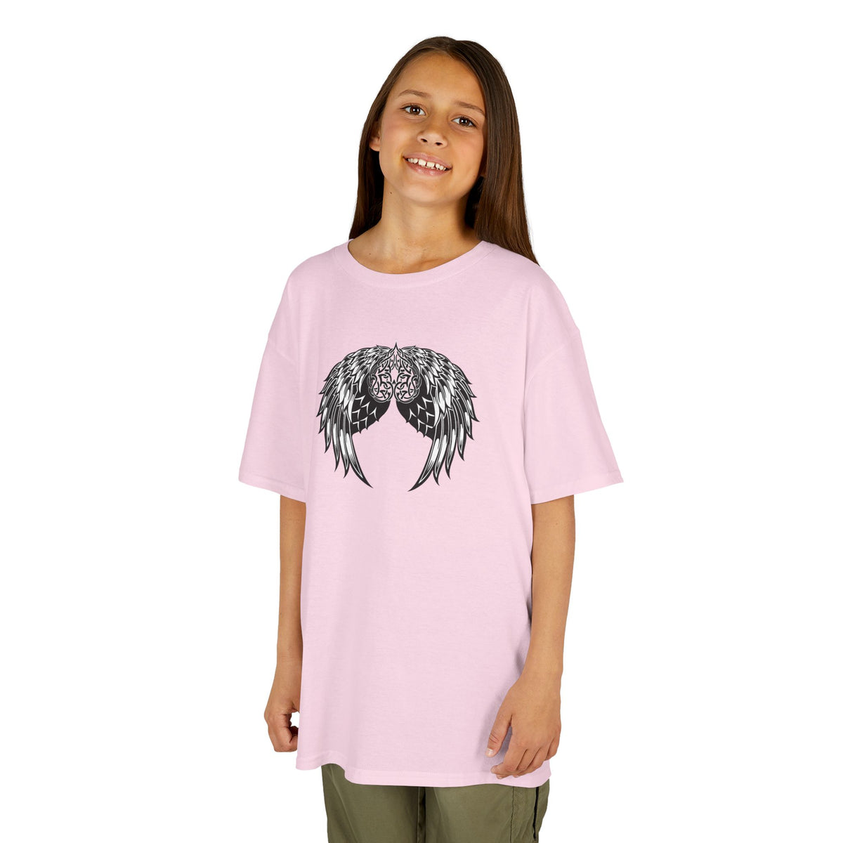 Kids Celtic Heart with Angel Wings Tee
