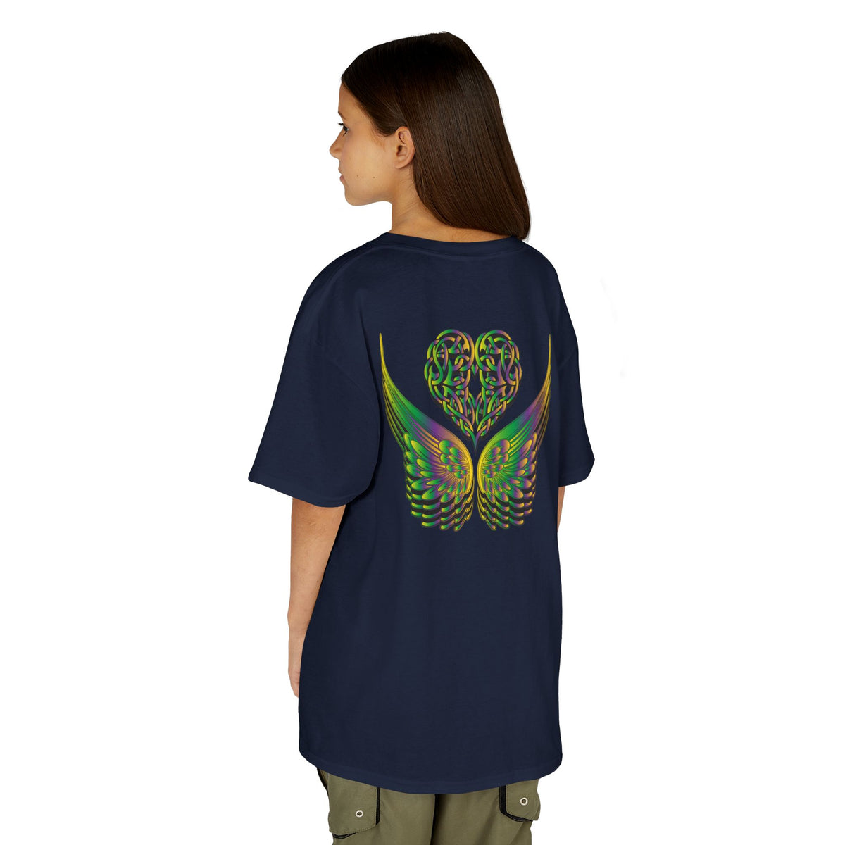 Kids Ethereal Heart and Wings Tee Perfect for Nature Lovers
