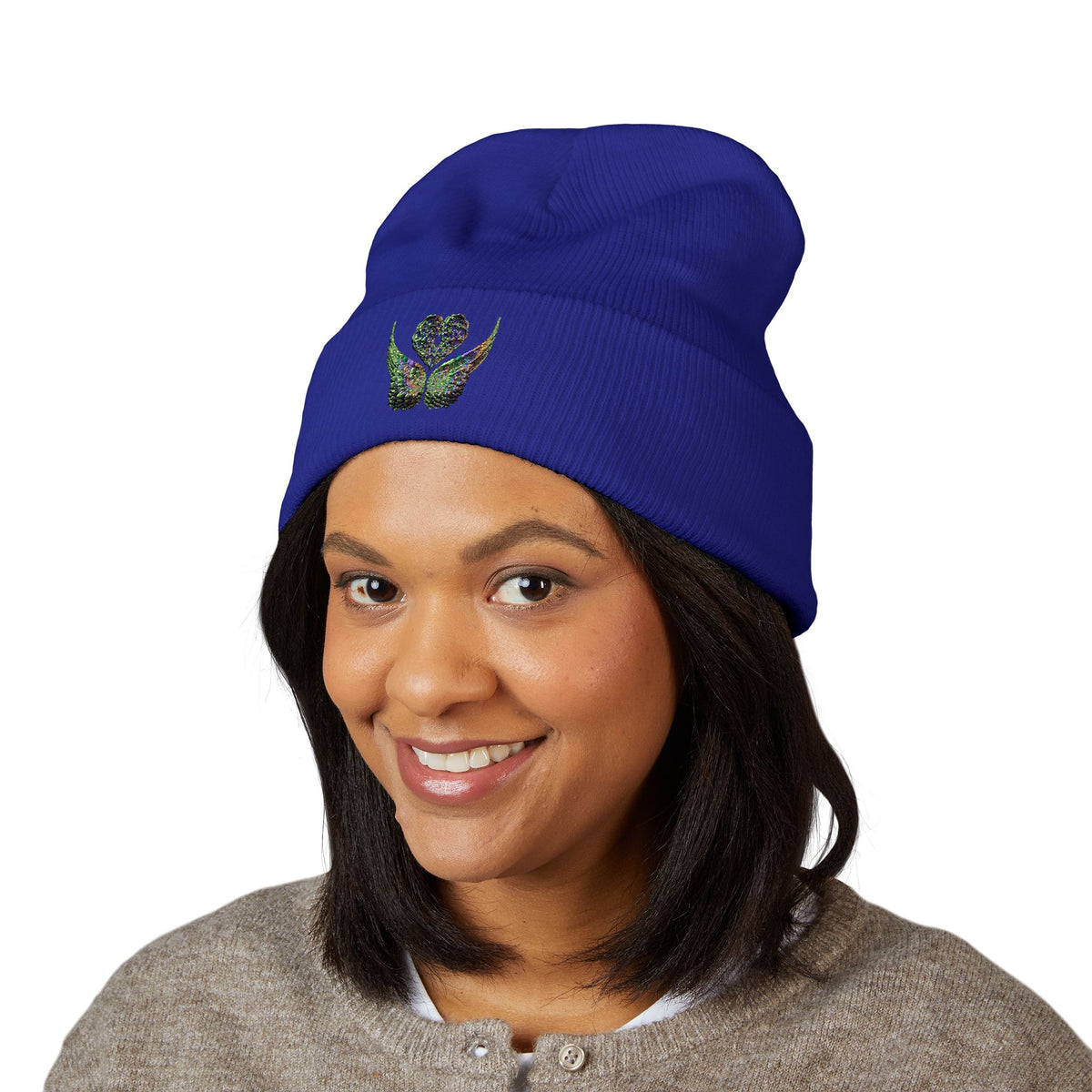 Ethereal Heart and Wings Beanie