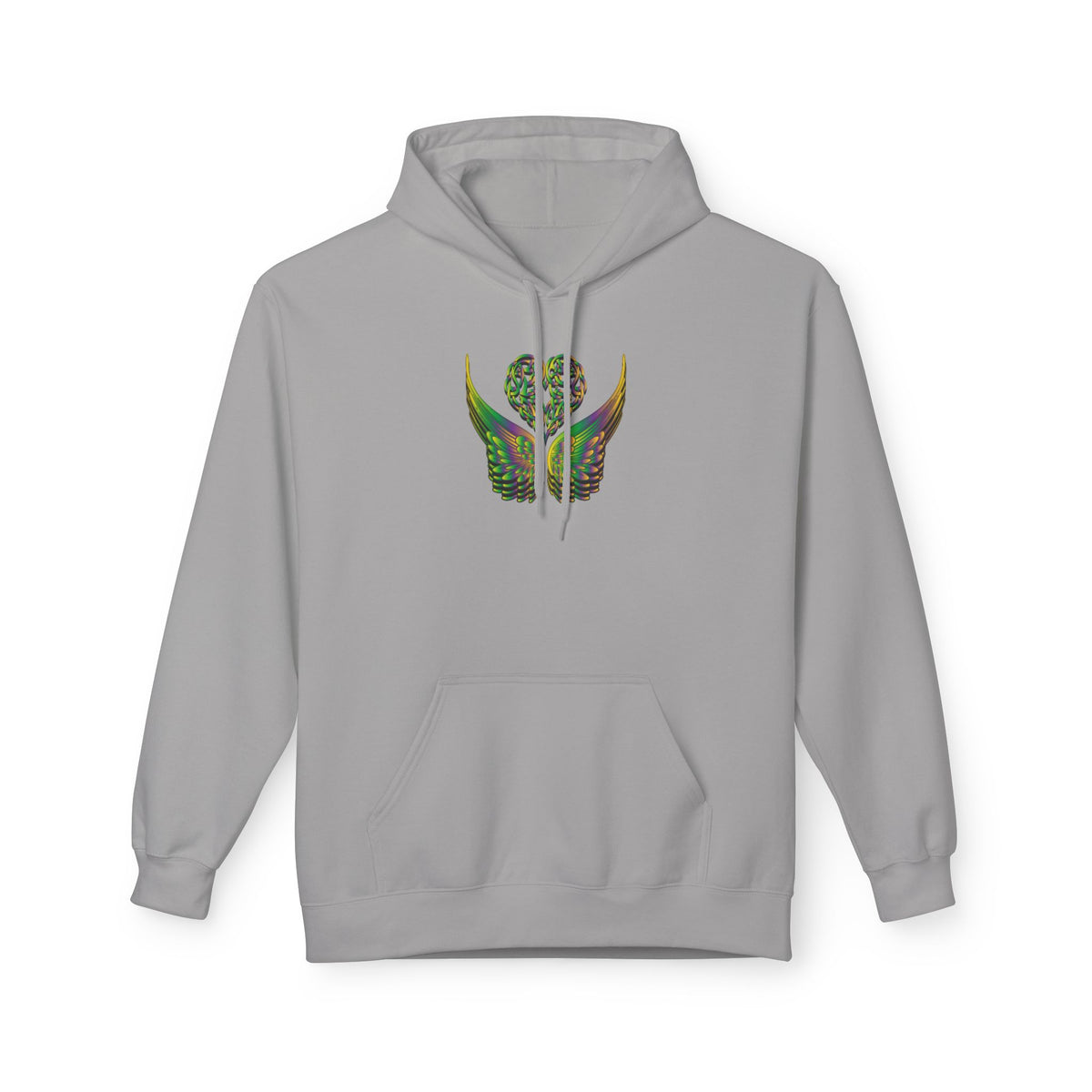 Ethereal Heart & Wings Design - Unisex Softstyle Fleece for All Occasions