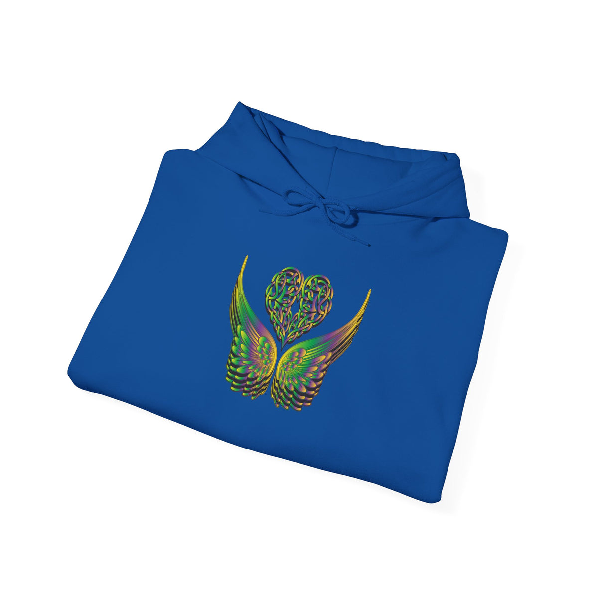 Ethereal Heart and Wings Hoodie for Nature Lovers - Heavy Blend™