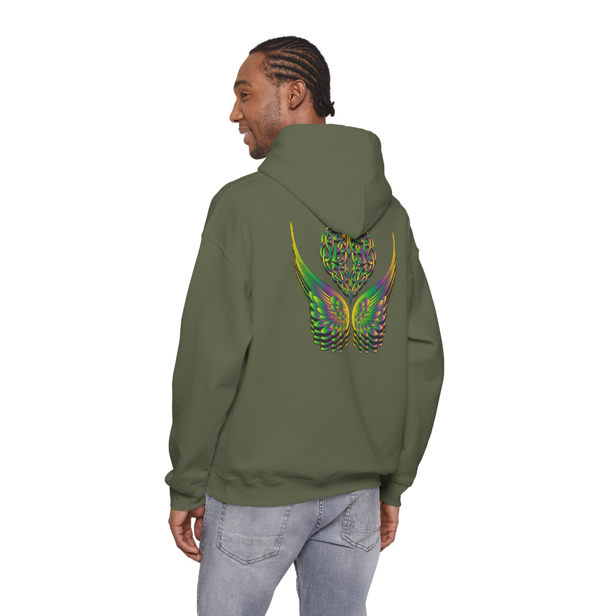 Ethereal Heart and Wings Hoodie - Heavy Blend™
