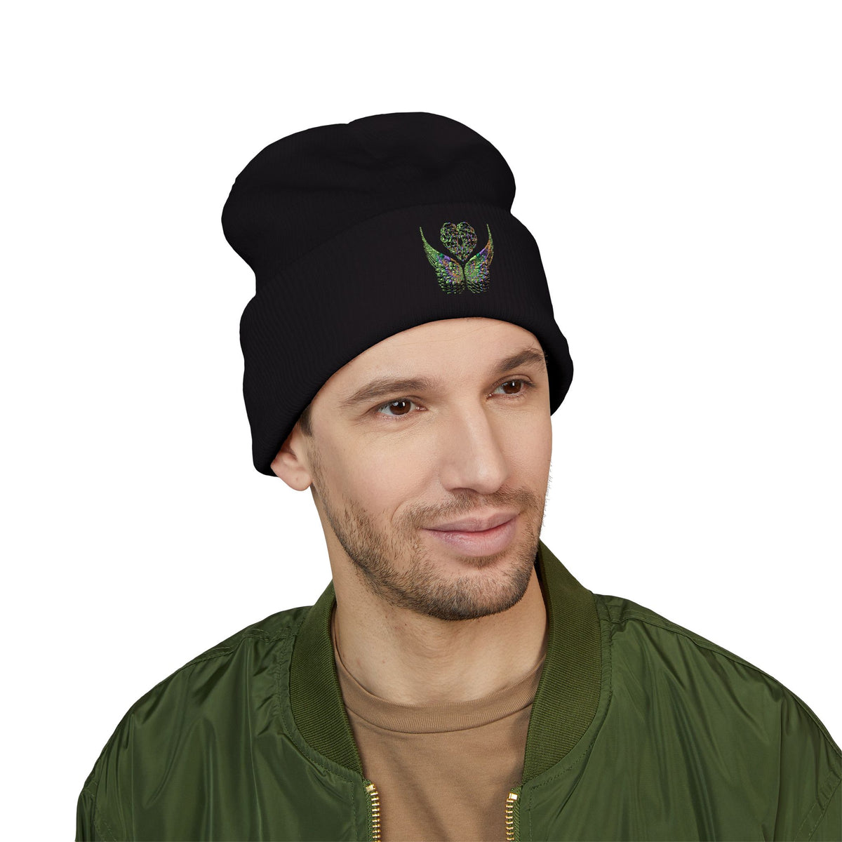 Ethereal Heart and Wings Beanie