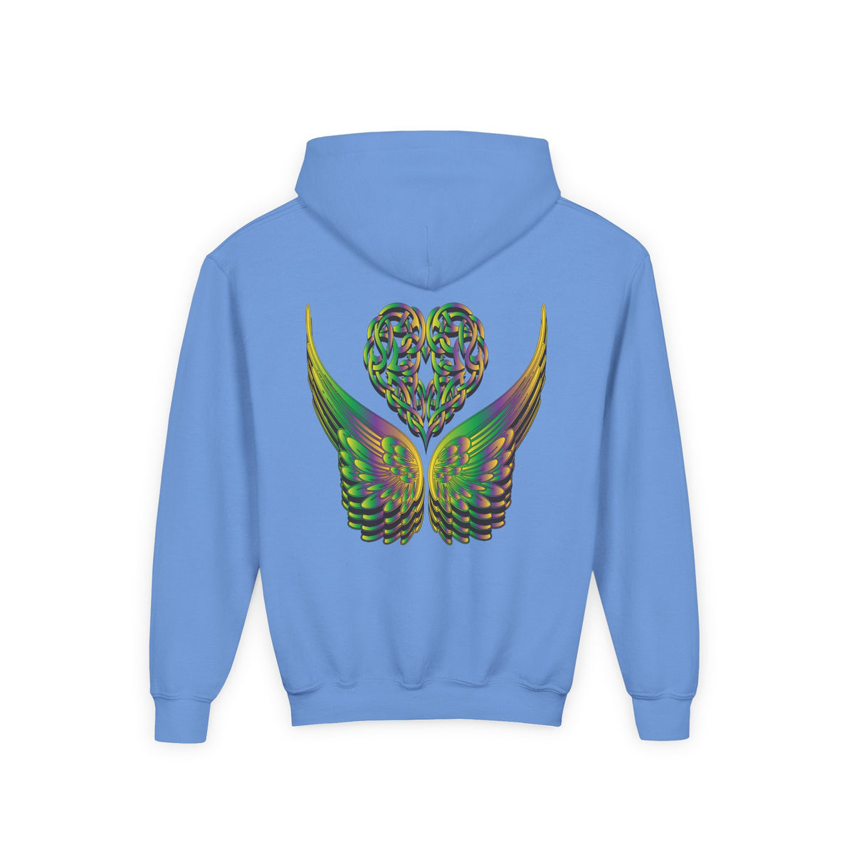 Youth Ethereal Heart and Wings Hoodie - Perfect for Nature Lovers