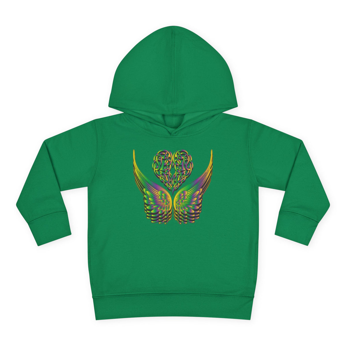 Toddler Celtic Heart with Angel Wings Hoodie