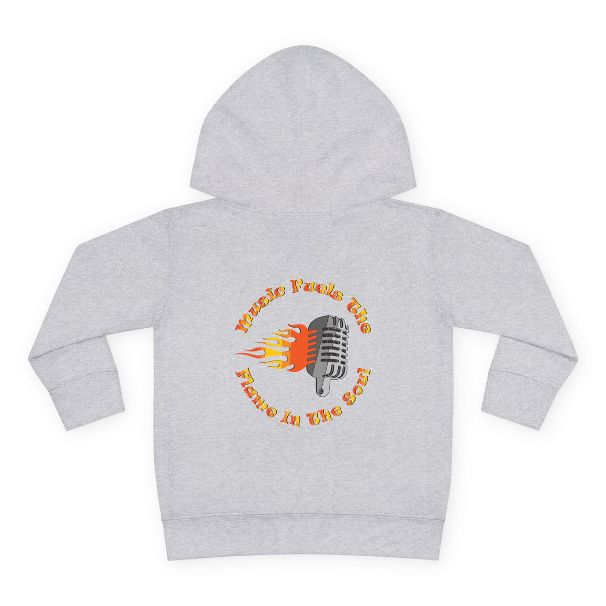 Toddler Retro Microphone Flame Graphic Tee Perfect for Young Musicians