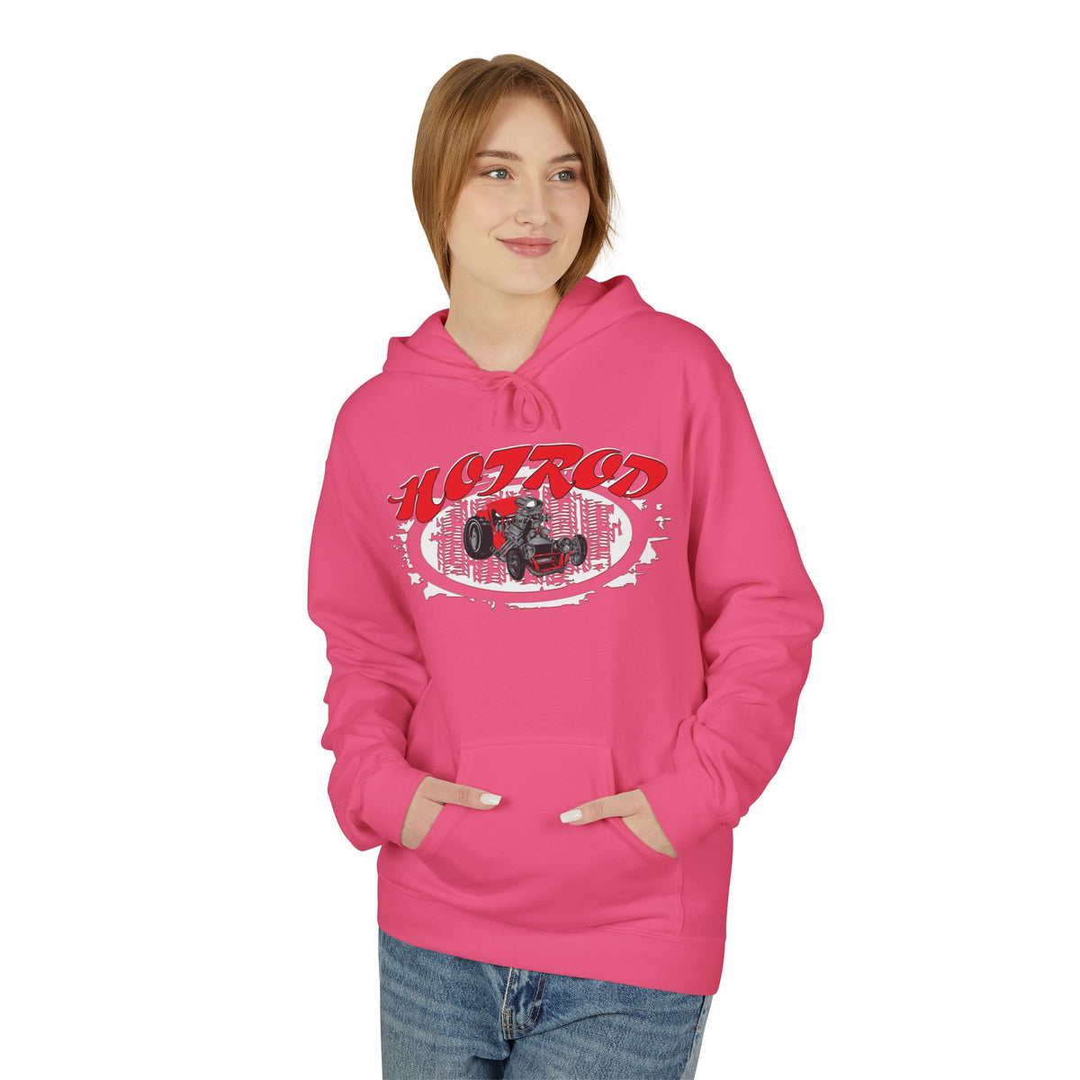 Retro Hotrod Graphic Hooded Sweatshirt