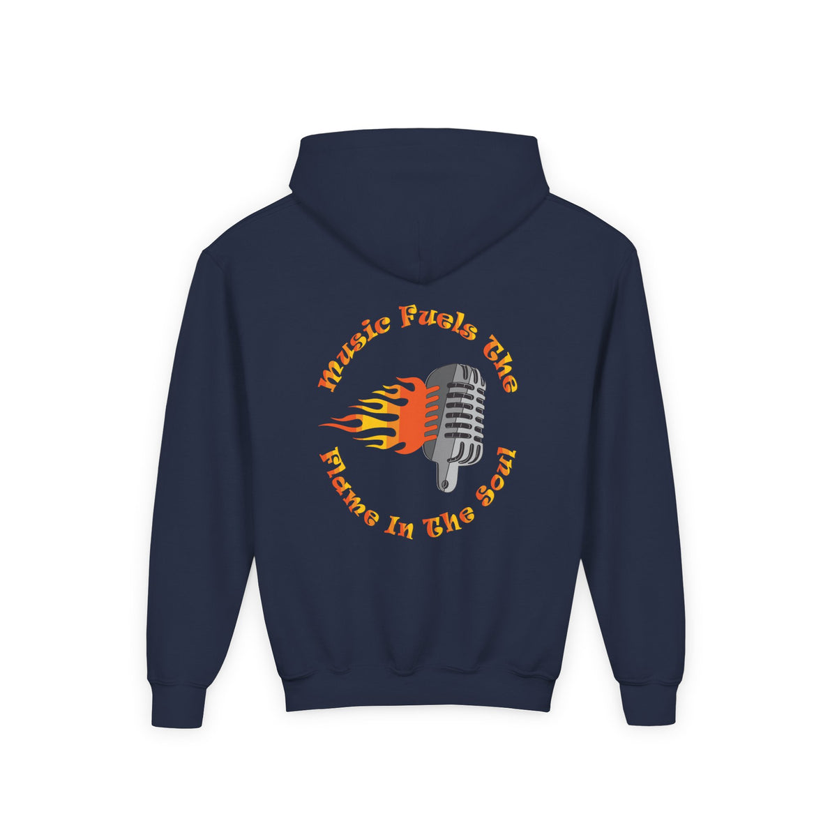 Youth Music-Themed Hoodie - 'Music Fuels The Flame in The Soul'