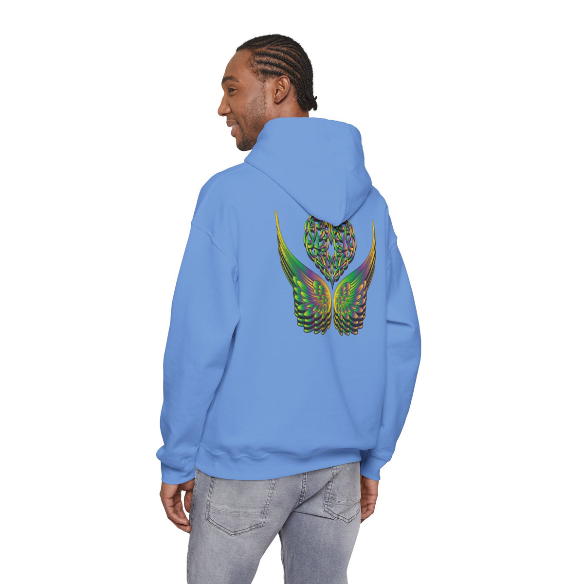 Ethereal Heart and Wings Hoodie - Heavy Blend™