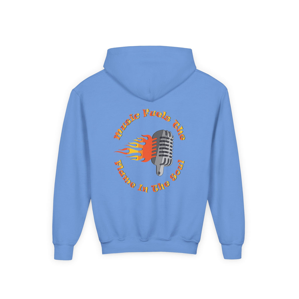 Youth Music-Themed Hoodie - 'Music Fuels The Flame in The Soul'