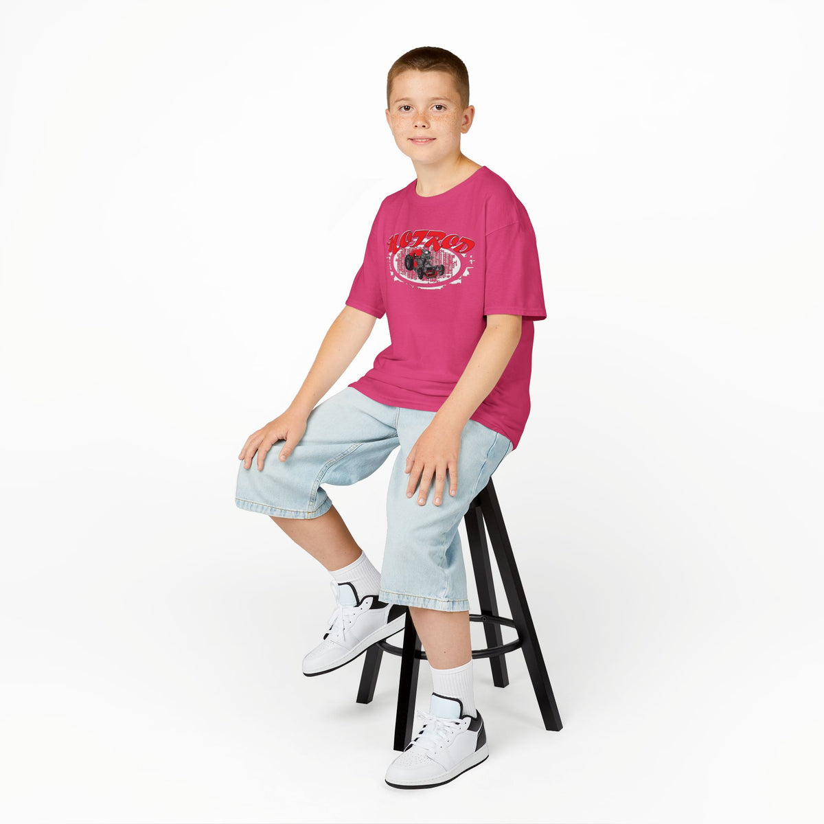 Kids Retro Hotrod Graphic Tee for Young Motorheads