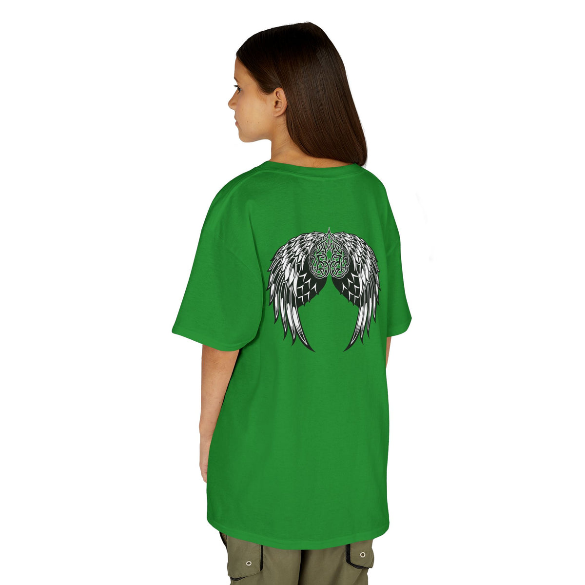 Kids Celtic Heart with Angel Wings Tee