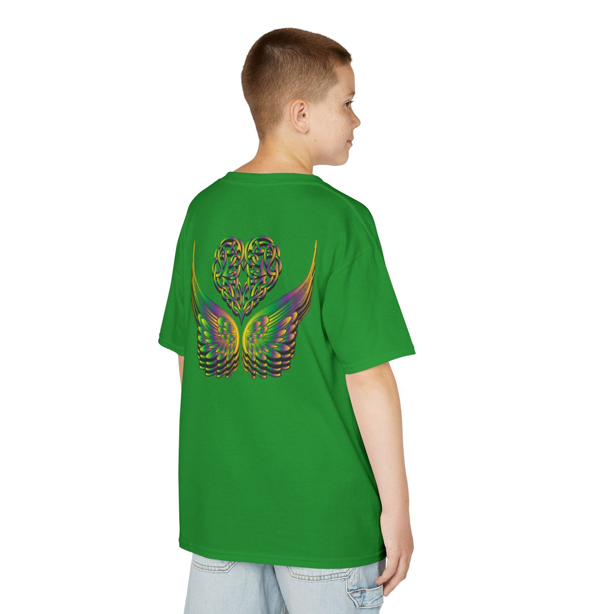 Kids Ethereal Heart and Wings Tee Perfect for Nature Lovers