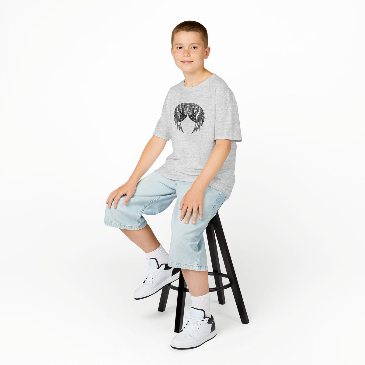 Kids Celtic Heart with Angel Wings Tee