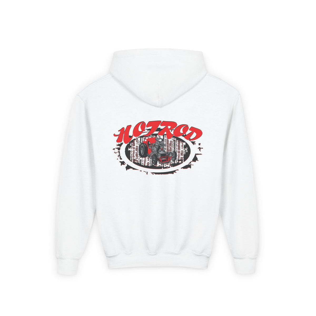Youth Heavy Blend Hooded Sweatshirt - Hot Rod Graphic Sweatshirt for Car Lovers