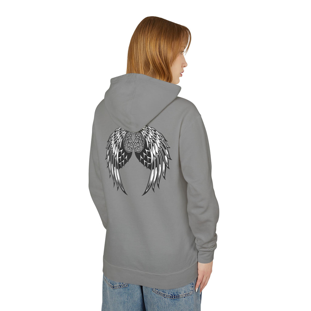 Celtic Heart and Angel Wings Hoodie - Lightweight™