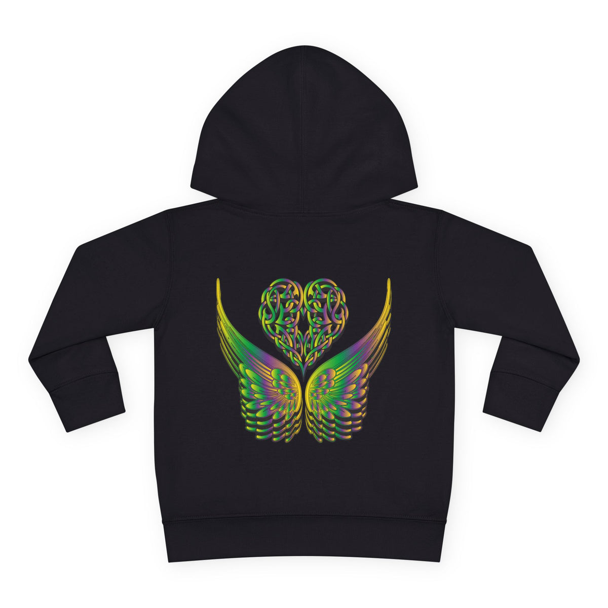 Toddler Celtic Heart with Angel Wings Hoodie