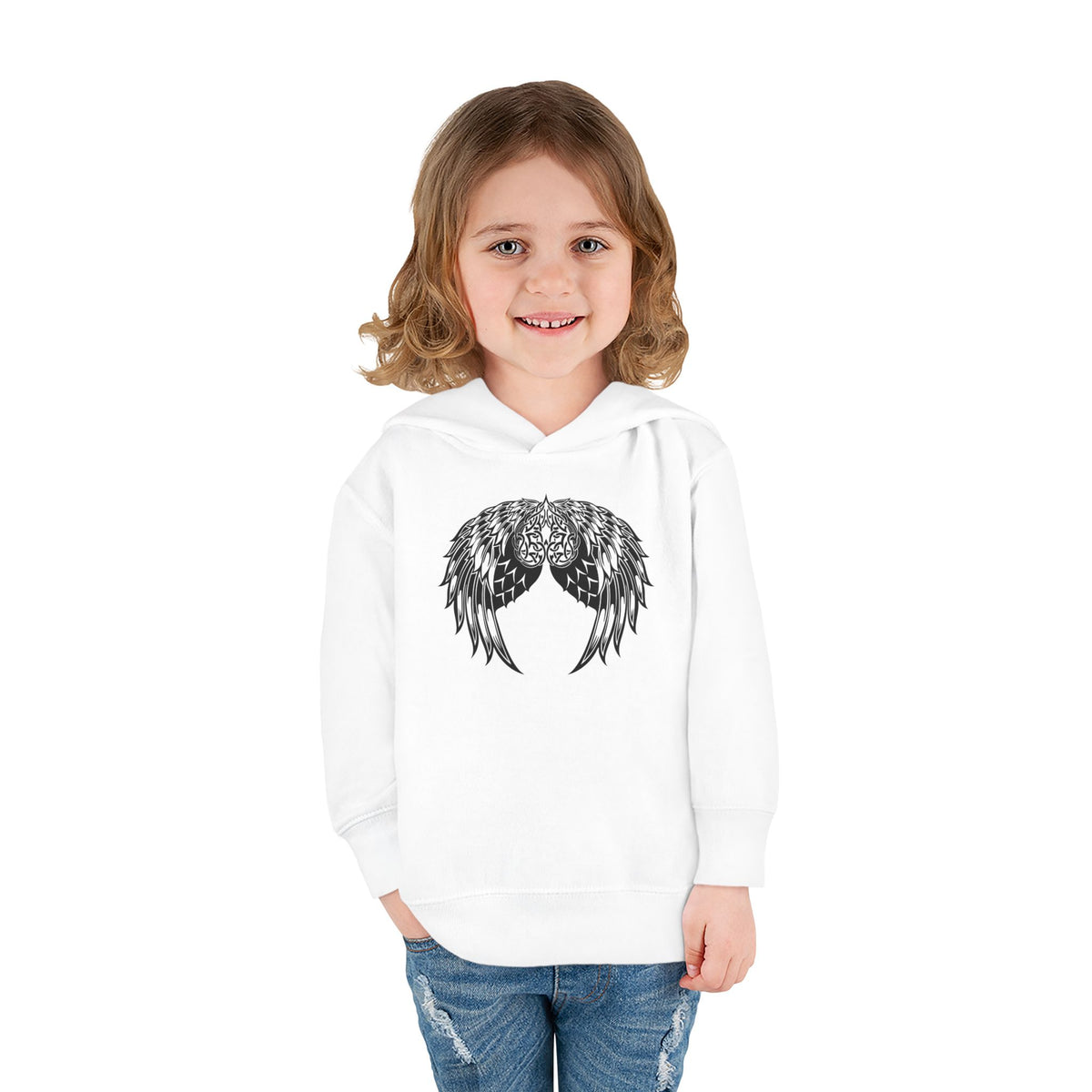 Toddler Celtic Heart with Angel Wings Graphic Hoodie