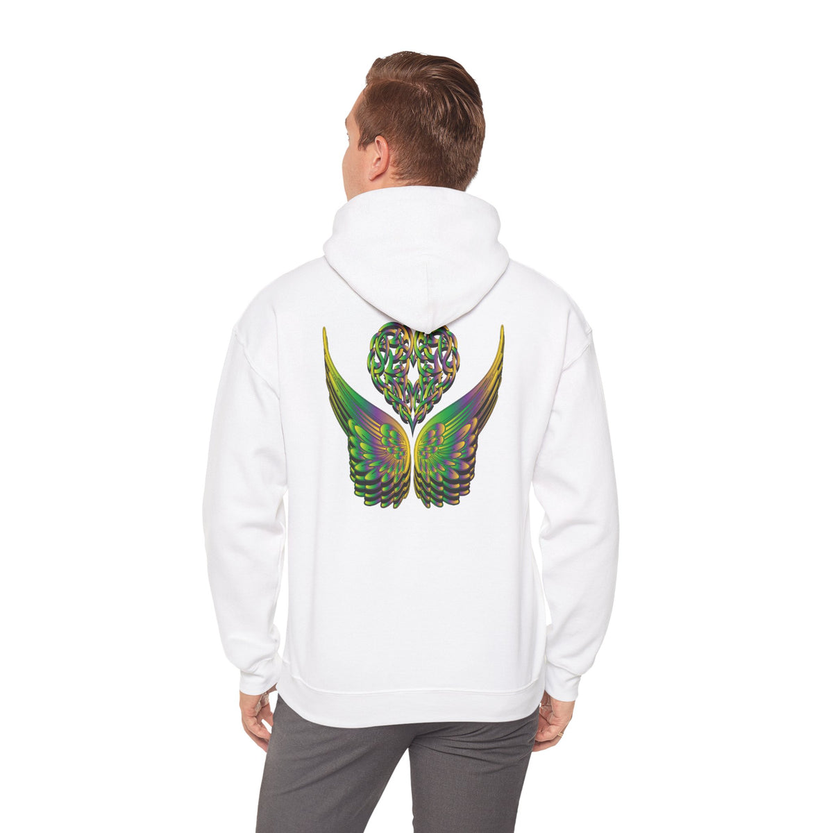 Ethereal Heart and Wings Hoodie - Heavy Blend™