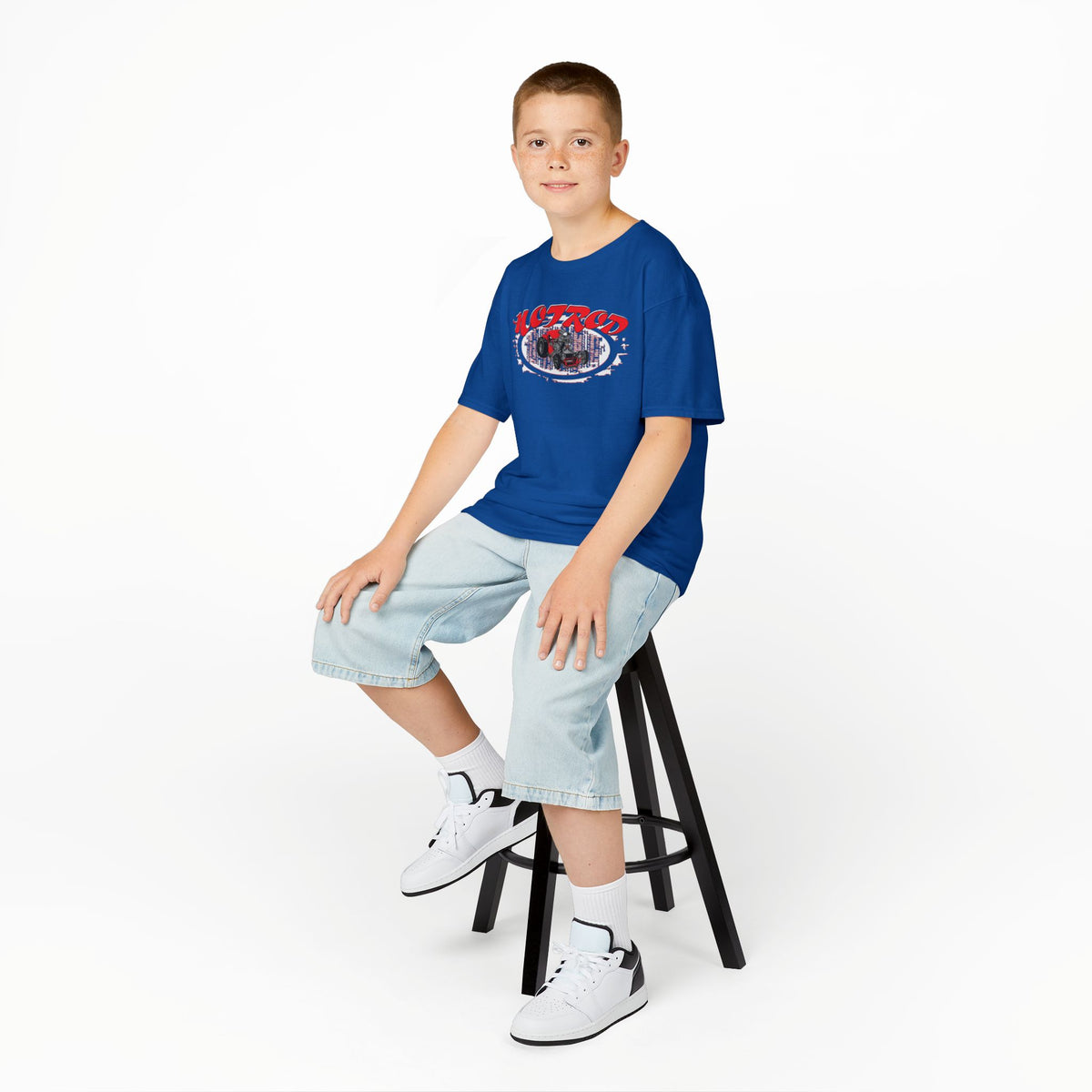 Kids Retro Hotrod Graphic Tee for Young Motorheads