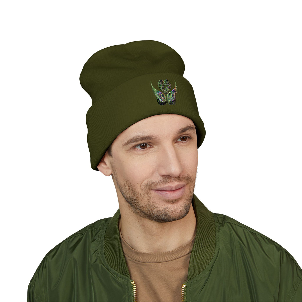 Ethereal Heart and Wings Beanie