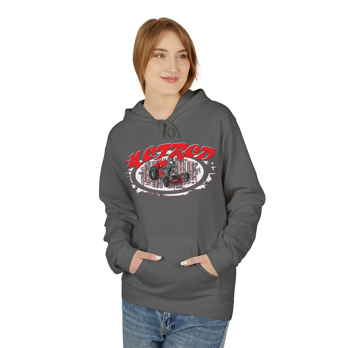 Retro Hotrod Graphic Hooded Sweatshirt