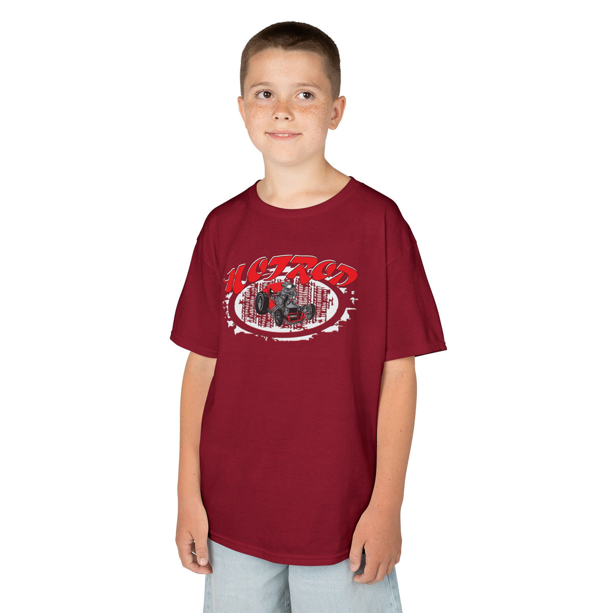 Kids Retro Hotrod Graphic Tee for Young Motorheads