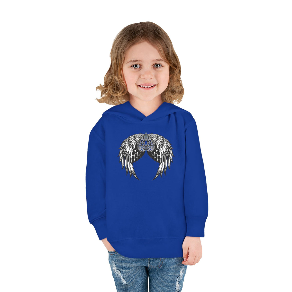 Toddler Celtic Heart with Angel Wings Graphic Hoodie