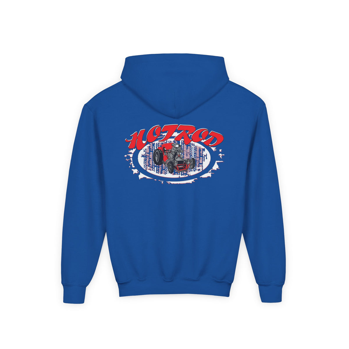 Youth Heavy Blend Hooded Sweatshirt - Hot Rod Graphic Sweatshirt for Car Lovers