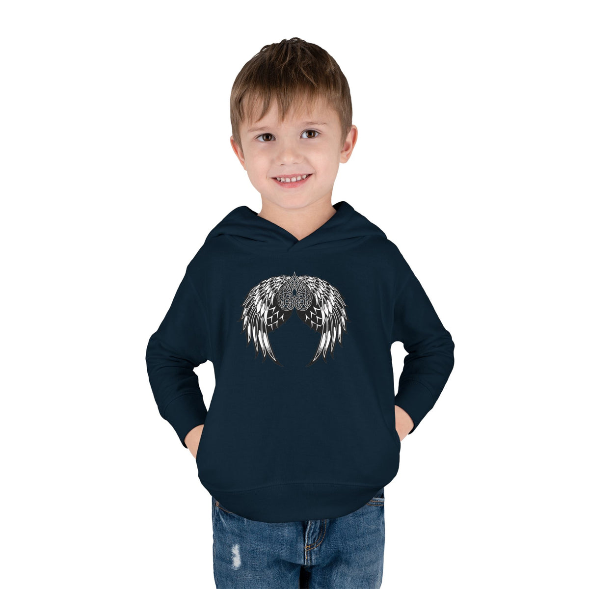 Toddler Celtic Heart with Angel Wings Graphic Hoodie