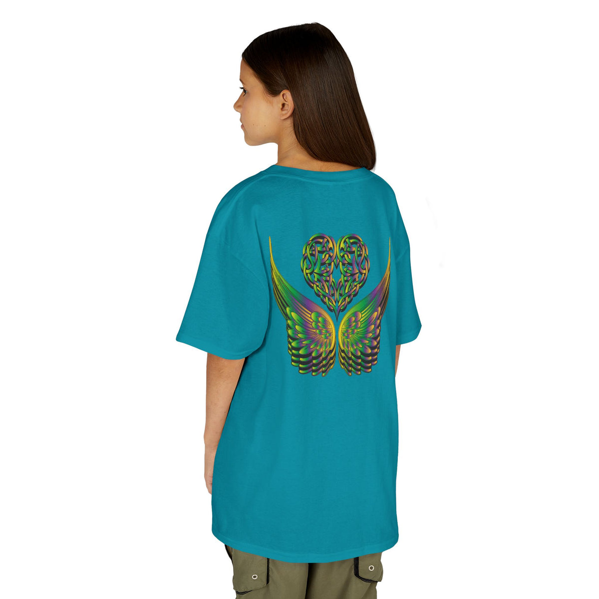 Kids Ethereal Heart and Wings Tee Perfect for Nature Lovers