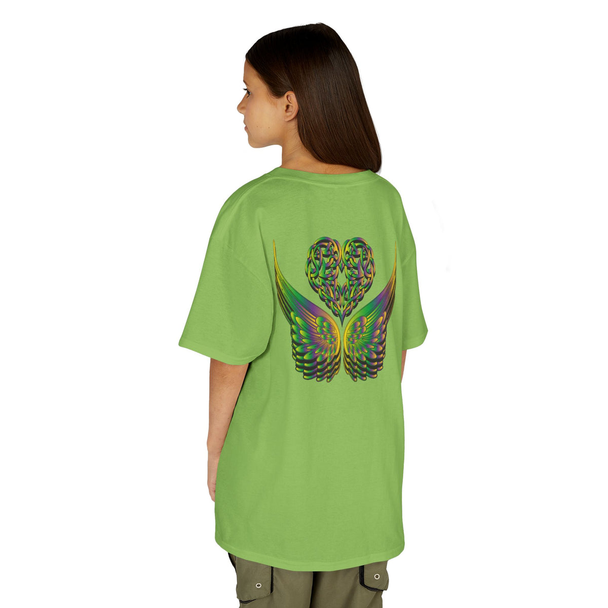 Kids Ethereal Heart and Wings Tee Perfect for Nature Lovers