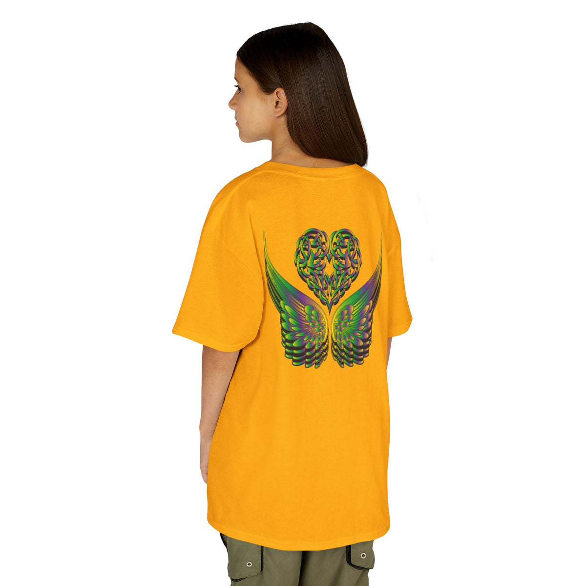 Kids Ethereal Heart and Wings Tee Perfect for Nature Lovers