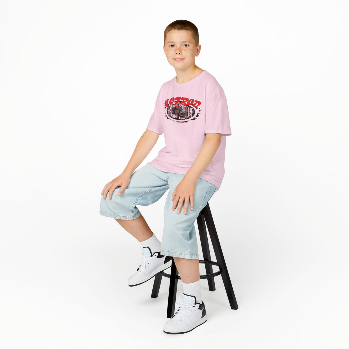 Kids Retro Hotrod Graphic Tee for Young Motorheads