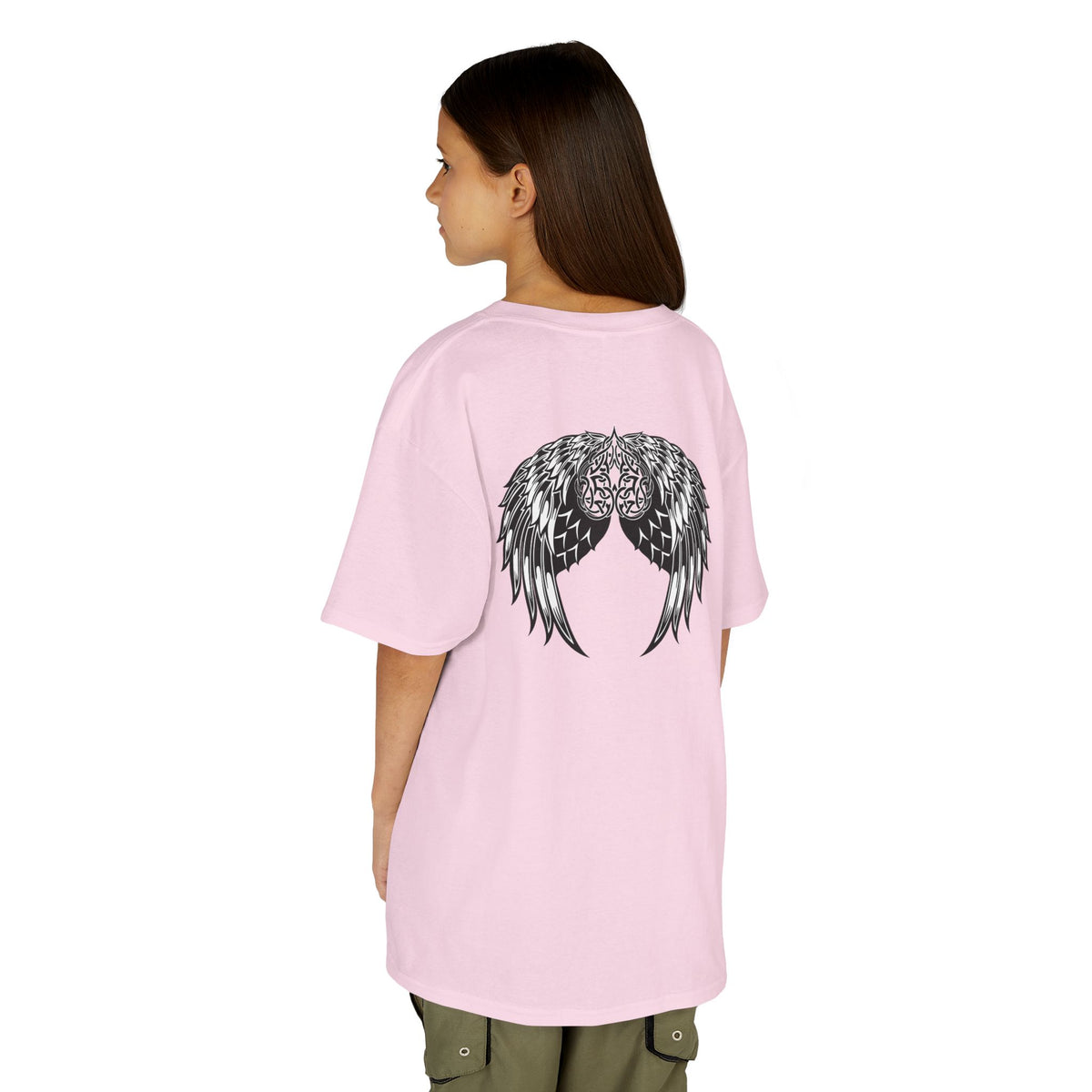 Kids Celtic Heart with Angel Wings Tee