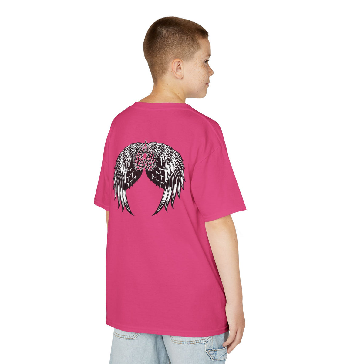 Kids Celtic Heart with Angel Wings Tee