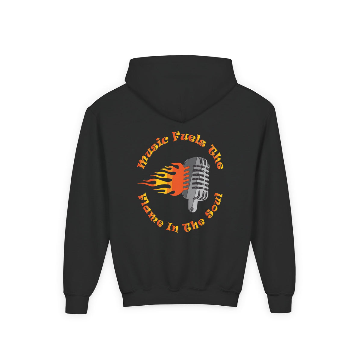 Youth Music-Themed Hoodie - 'Music Fuels The Flame in The Soul'