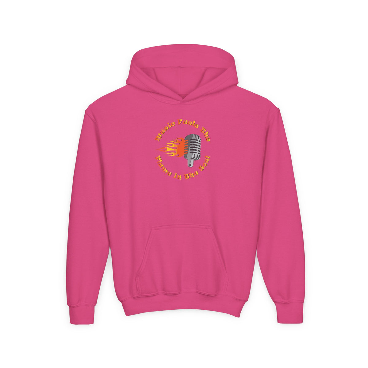Youth Music-Themed Hoodie - 'Music Fuels The Flame in The Soul'