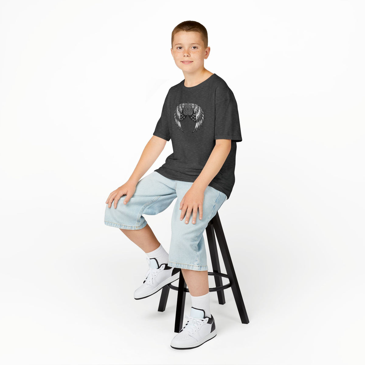 Kids Celtic Heart with Angel Wings Tee