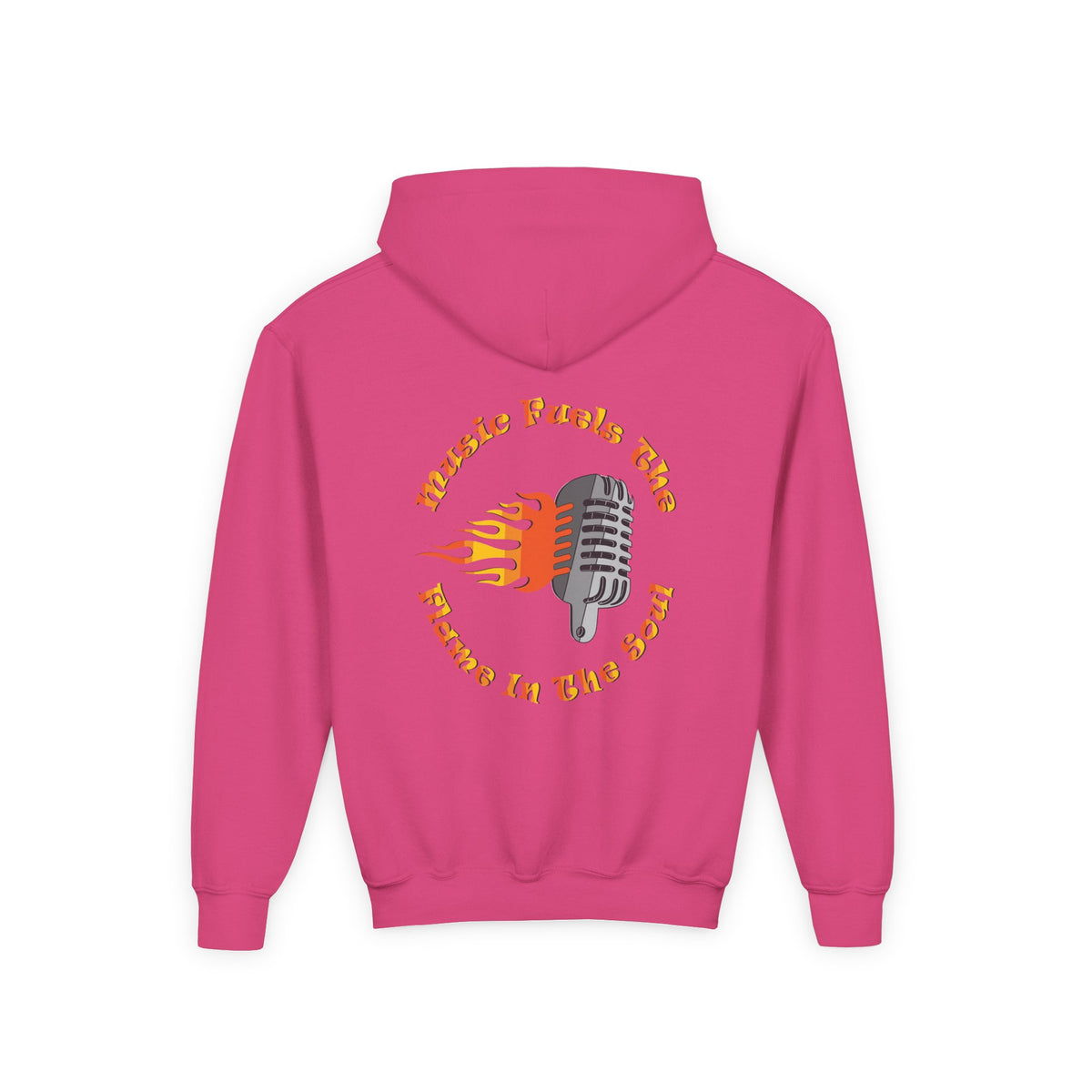 Youth Music-Themed Hoodie - 'Music Fuels The Flame in The Soul'