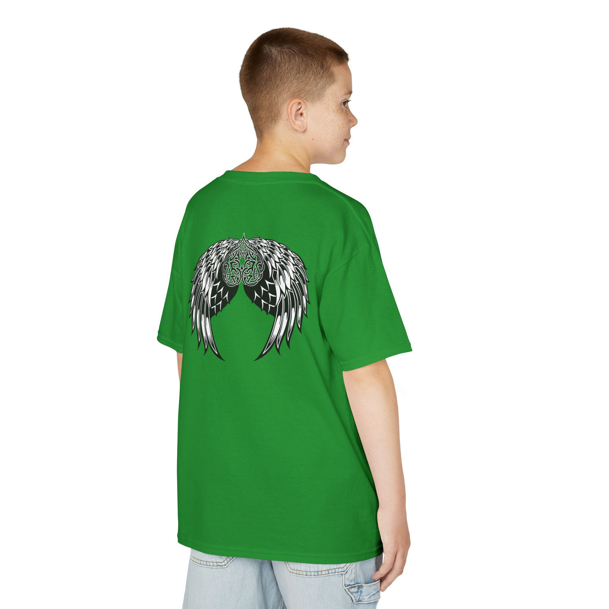 Kids Celtic Heart with Angel Wings Tee