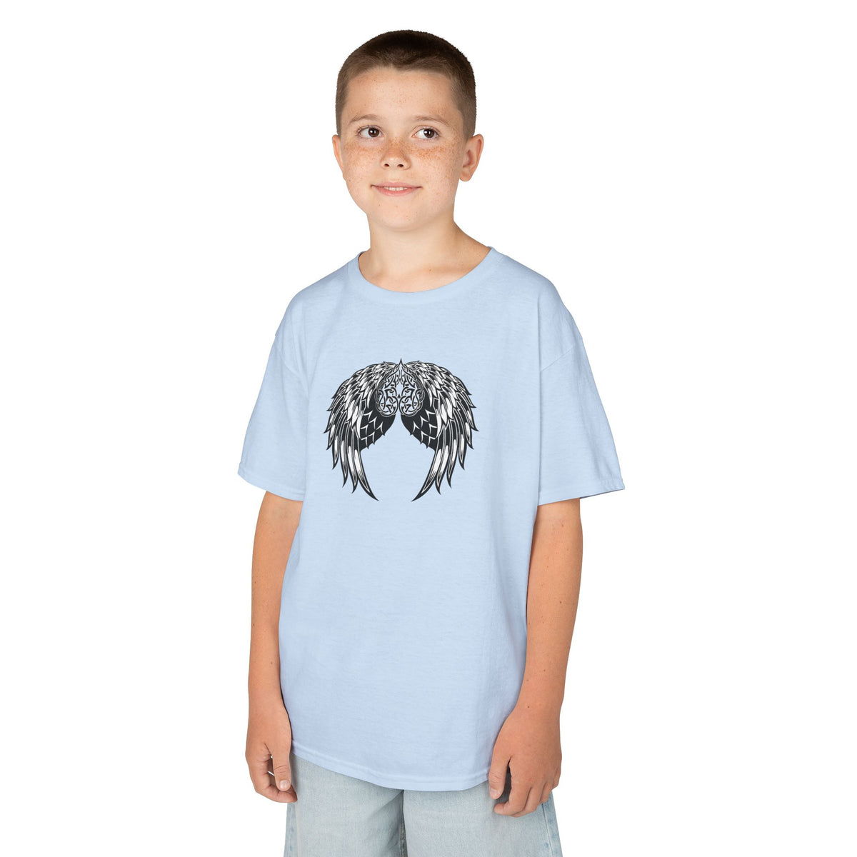 Kids Celtic Heart with Angel Wings Tee