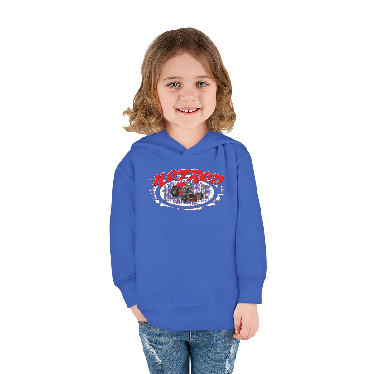 Toddler Retro Hotrod Graphic Hoodie for Young Motorheads