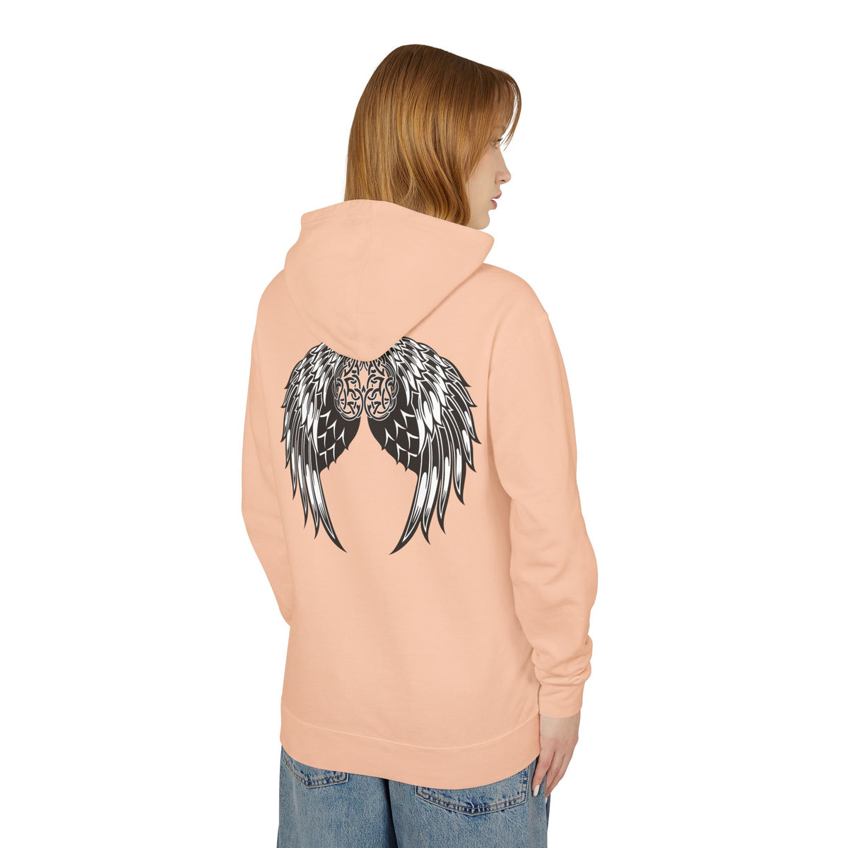 Celtic Heart and Angel Wings Hoodie - Lightweight™