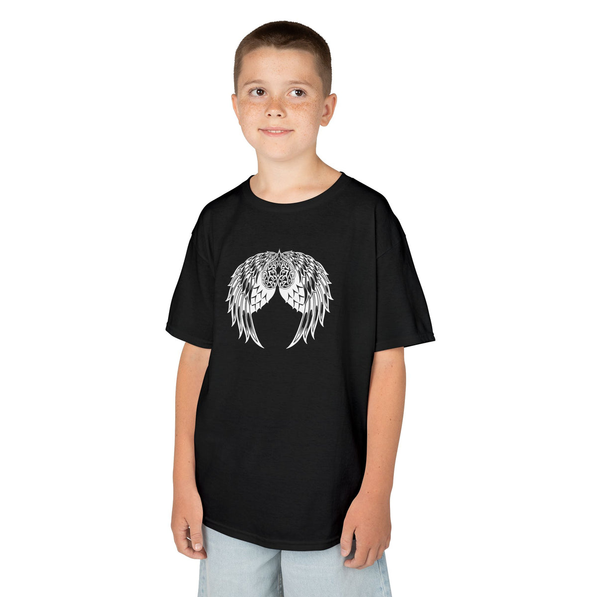 Kids Celtic Heart with Angel Wings Tee