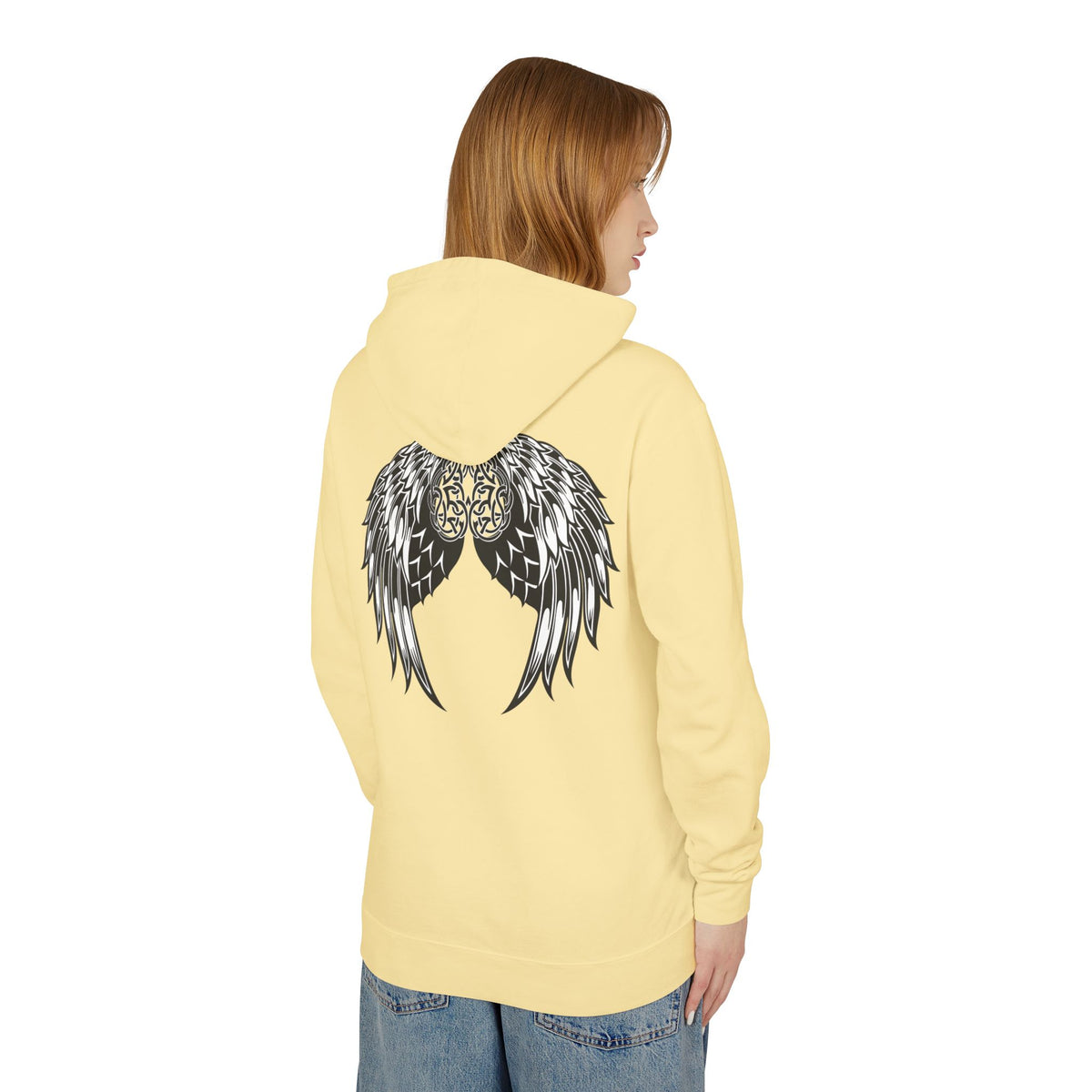 Celtic Heart and Angel Wings Hoodie - Lightweight™