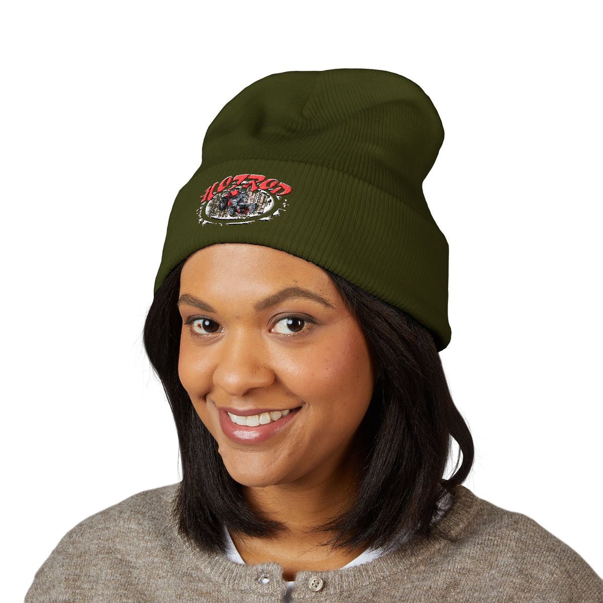 Retro Hotrod Graphic "Embroidered" Beanie