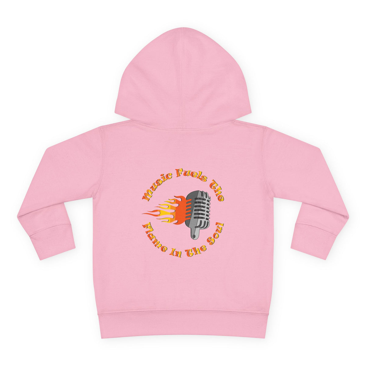 Toddler Retro Microphone Flame Graphic Tee Perfect for Young Musicians