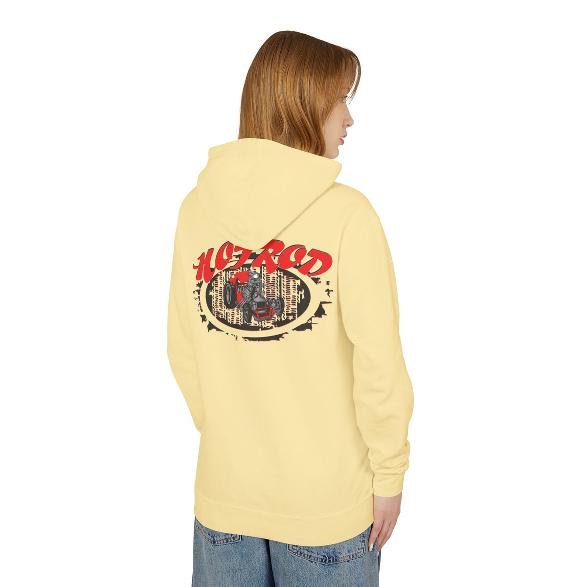 Retro Hotrod Hoodie for Classic Car Enthusiasts - Light Blend Sweatshirt